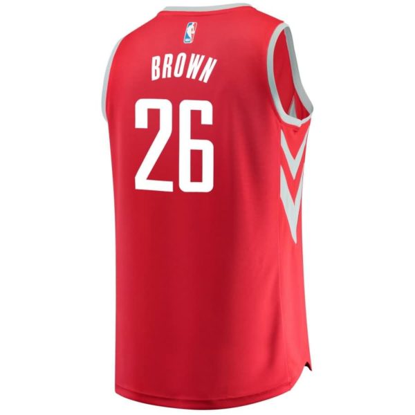 Markel Brown Houston Rockets Fanatics Branded Youth Fast Break Player Jersey - Icon Edition - Red