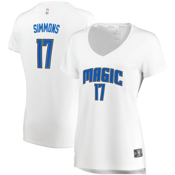 Jonathon Simmons Orlando Magic Fanatics Branded Women's Fast Break Replica Jersey White - Association Edition