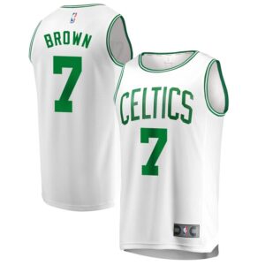 Jaylen Brown Boston Celtics Fanatics Branded Fast Break Replica Jersey - Association Edition - White
