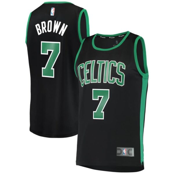 Jaylen Brown Boston Celtics Fanatics Branded Fast Break Replica Player Jersey - Statement Edition - Black