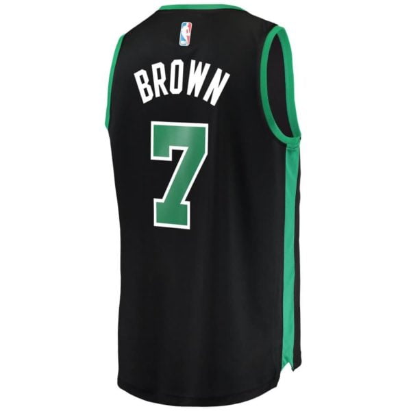 Jaylen Brown Boston Celtics Fanatics Branded Fast Break Replica Player Jersey - Statement Edition - Black