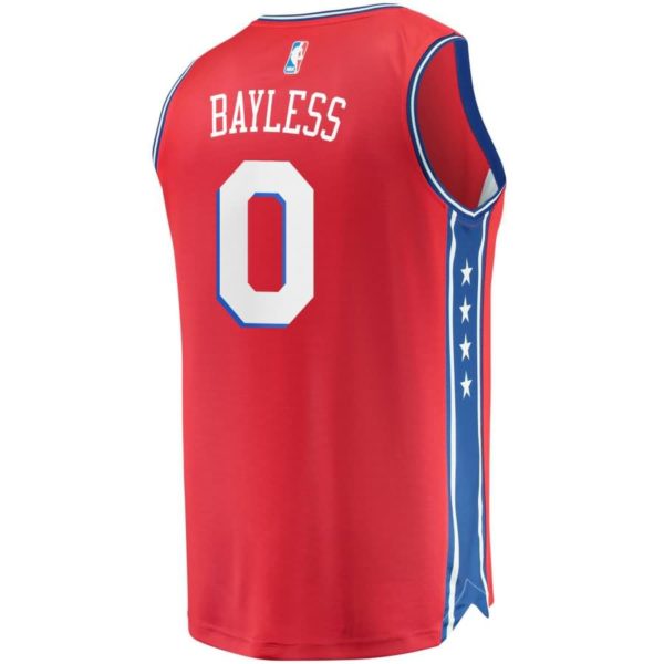 Jerryd Bayless Philadelphia 76ers Fanatics Branded Fast Break Replica Player Jersey - Statement Edition - Red