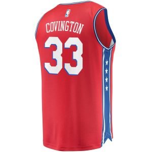 Robert Covington Philadelphia 76ers Fanatics Branded Fast Break Replica Player Jersey - Statement Edition - Red