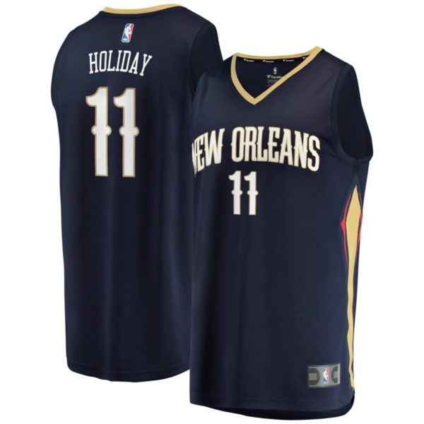 Jrue Holiday New Orleans Pelicans Fanatics Branded Youth Fast Break Player Jersey - Icon Edition - Navy