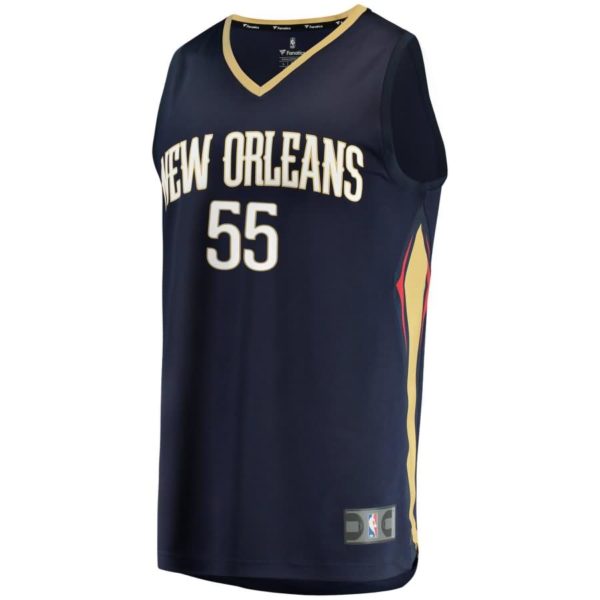 E'Twaun Moore New Orleans Pelicans Fanatics Branded Youth Fast Break Player Jersey - Icon Edition - Navy