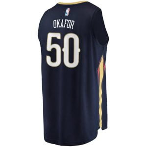Emeka Okafor New Orleans Pelicans Fanatics Branded Youth Fast Break Player Jersey - Icon Edition - Navy