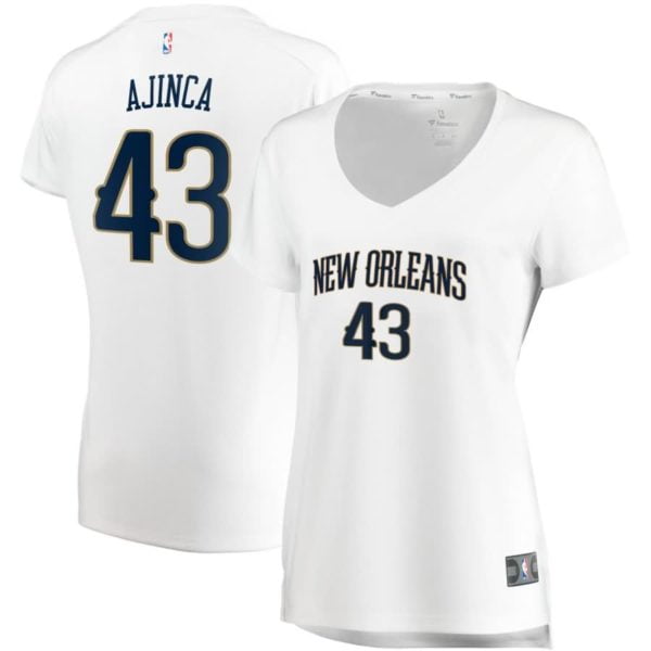 Alexis Ajinca New Orleans Pelicans Fanatics Branded Women's Fast Break Replica Jersey - Association Edition - White