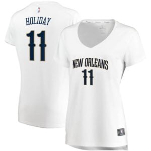 Jrue Holiday New Orleans Pelicans Fanatics Branded Women's Fast Break Replica Jersey - Association Edition - White