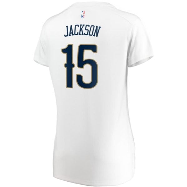 Frank Jackson New Orleans Pelicans Fanatics Branded Women's Fast Break Replica Jersey - Association Edition - White
