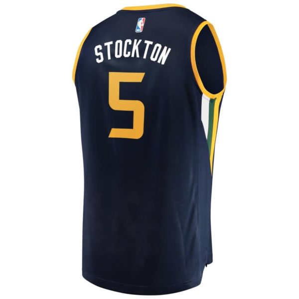 David Stockton Utah Jazz Fanatics Branded Fast Break Player Jersey - Icon Edition - Navy