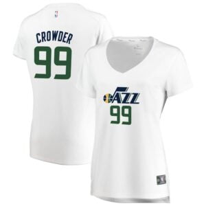 Jae Crowder Utah Jazz Fanatics Branded Women's Fast Break Replica Jersey White - Association Edition