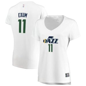 Dante Exum Utah Jazz Fanatics Branded Women's Fast Break Replica Jersey White - Association Edition