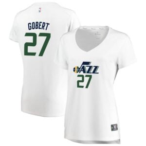 Rudy Gobert Utah Jazz Fanatics Branded Women's Fast Break Replica Jersey White - Association Edition