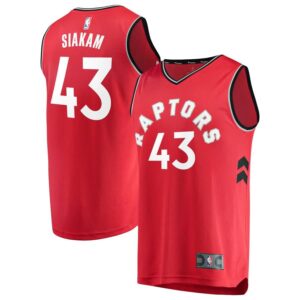 Pascal Siakam Toronto Raptors Fanatics Branded Youth Fast Break Jersey Red - Icon Edition