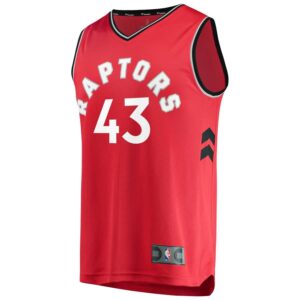 Pascal Siakam Toronto Raptors Fanatics Branded Youth Fast Break Jersey Red - Icon Edition