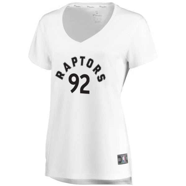 Lucas Nogueira Toronto Raptors Fanatics Branded Women's Fast Break Replica Jersey - Association Edition - White