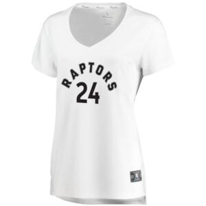 Norman Powell Toronto Raptors Fanatics Branded Women's Fast Break Replica Jersey - Association Edition - White