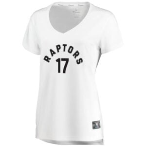 Jonas Valanciunas Toronto Raptors Fanatics Branded Women's Fast Break Replica Jersey - Association Edition - White
