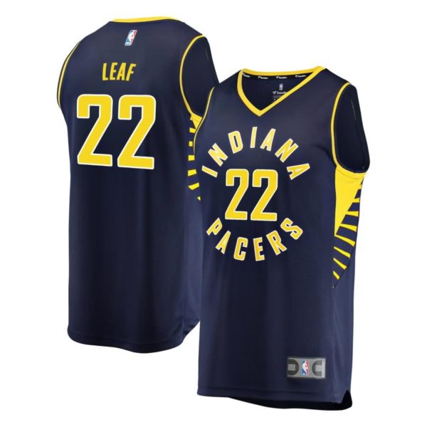 Indiana Pacers T.J. Leaf Fanatics Branded Youth Fast Break Player Jersey - Icon Edition - Navy