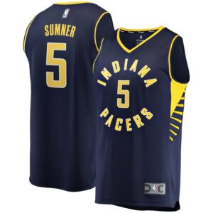 Indiana Pacers Edmond Sumner Fanatics Branded Youth Fast Break Player Jersey - Icon Edition - Navy