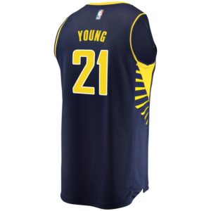 Indiana Pacers Thaddeus Young Fanatics Branded Youth Fast Break Player Jersey - Icon Edition - Navy