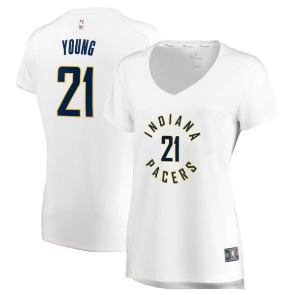 Thaddeus Young Indiana Pacers Fanatics Branded Women's Fast Break Replica Jersey - Association Edition - White