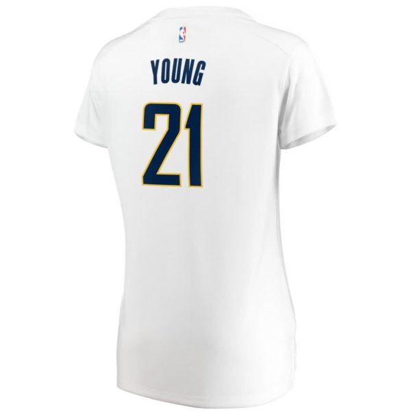 Thaddeus Young Indiana Pacers Fanatics Branded Women's Fast Break Replica Jersey - Association Edition - White