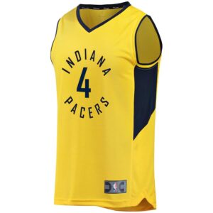 Victor Oladipo Indiana Pacers Fanatics Branded Fast Break Player Jersey - Statement Edition - Gold