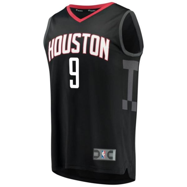 Zhou Qi Houston Rockets Fanatics Branded Fast Break Replica Player Jersey Black - Statement Edition