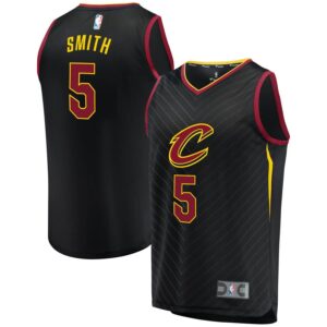 JR Smith Cleveland Cavaliers Fanatics Branded Fast Break Replica Player Jersey Black - Statement Edition