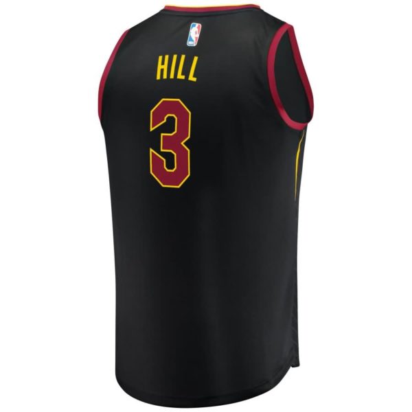 George Hill Cleveland Cavaliers Fanatics Branded Fast Break Replica Player Jersey Black - Statement Edition
