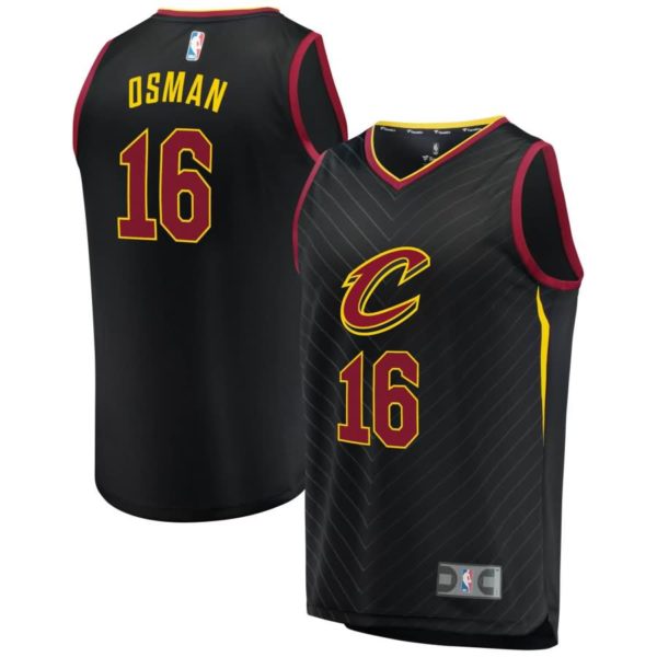 Cedi Osman Cleveland Cavaliers Fanatics Branded Fast Break Replica Player Jersey Black - Statement Edition