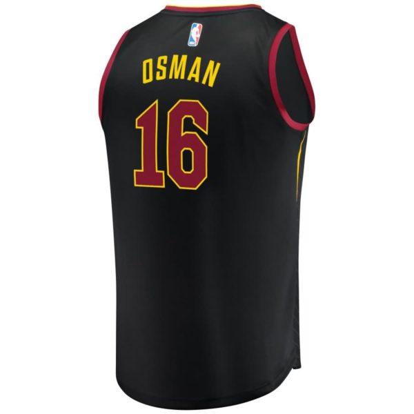 Cedi Osman Cleveland Cavaliers Fanatics Branded Fast Break Replica Player Jersey Black - Statement Edition