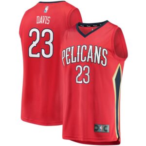 Anthony Davis New Orleans Pelicans Fanatics Branded Fast Break Replica Player Jersey Red - Statement Edition