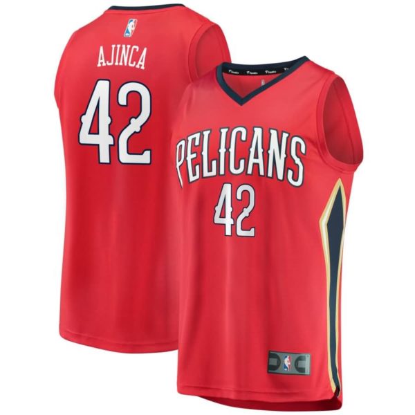 Alexis Ajinca New Orleans Pelicans Fanatics Branded Fast Break Replica Player Jersey Red - Statement Edition