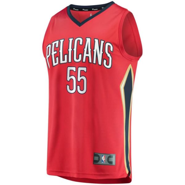E'Twaun Moore New Orleans Pelicans Fanatics Branded Fast Break Replica Player Jersey Red - Statement Edition