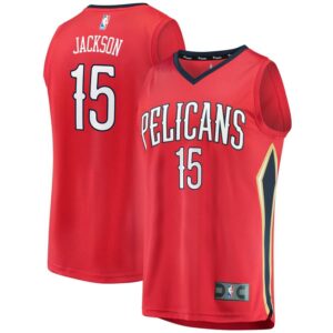 Frank Jackson New Orleans Pelicans Fanatics Branded Fast Break Replica Player Jersey Red - Statement Edition