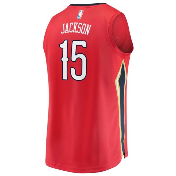 Frank Jackson New Orleans Pelicans Fanatics Branded Fast Break Replica Player Jersey Red - Statement Edition
