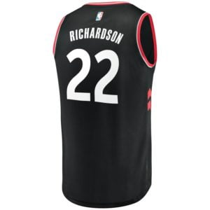 Malachi Richardson Toronto Raptors Fanatics Branded Fast Break Replica Player Jersey Black - Statement Edition