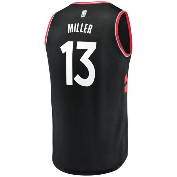 Malcolm Miller Toronto Raptors Fanatics Branded Fast Break Replica Player Jersey Black - Statement Edition