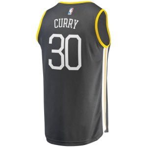 Stephen Curry Golden State Warriors Fanatics Branded Fast Break Replica Player Jersey Charcoal - Statement Edition