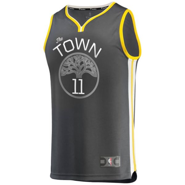 Klay Thompson Golden State Warriors Fanatics Branded Fast Break Replica Player Jersey Charcoal - Statement Edition
