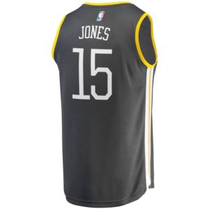 Damian Jones Golden State Warriors Fanatics Branded Fast Break Replica Player Jersey Charcoal - Statement Edition