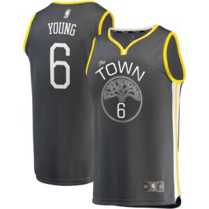 Nick Young Golden State Warriors Fanatics Branded Fast Break Replica Player Jersey Charcoal - Statement Edition