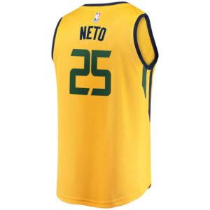 Raul Neto Utah Jazz Fanatics Branded Fast Break Replica Player Jersey Gold - Statement Edition