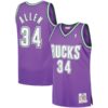 Ray Allen Milwaukee Bucks Mitchell & Ness 2000-01 Hardwood Classics Authentic Jersey - Purple