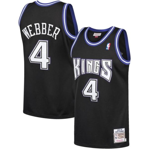 Chris Webber Sacramento Kings Mitchell & Ness 1998-99 Hardwood Classics Authentic Jersey - Black