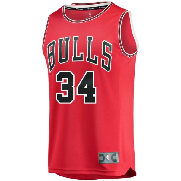 Wendell Carter Jr. Chicago Bulls Fanatics Branded 2018 NBA Draft First Round Pick Fast Break Replica Jersey Red - Icon Edition