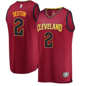 Collin Sexton Cleveland Cavaliers Fanatics Branded 2018 NBA Draft First Round Pick Fast Break Replica Jersey Wine - Icon Edition