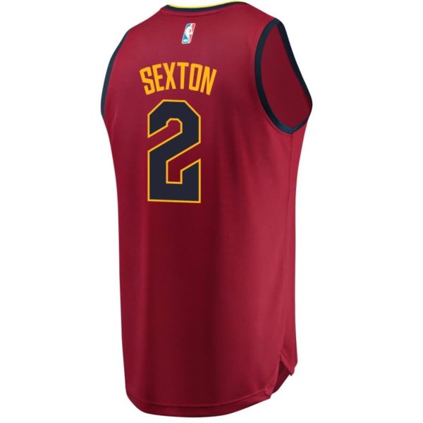 Collin Sexton Cleveland Cavaliers Fanatics Branded 2018 NBA Draft First Round Pick Fast Break Replica Jersey Wine - Icon Edition